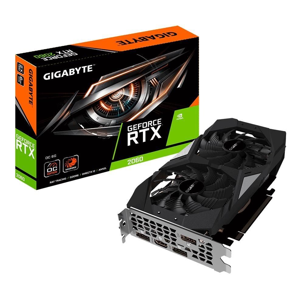 GIGABYTE WINDFORCE OC GeForce RTX 2060 GDDR6 (6GB VRAM, Unspecified)