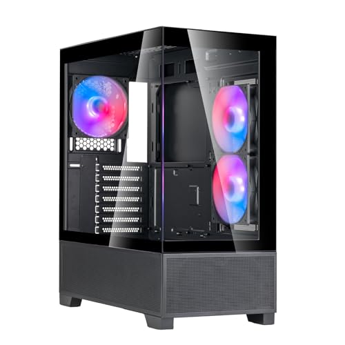 SilverStone Lucid 05 ATX Mid Tower Tempered Glass Side Panel (Bronze, with 750 W Bronze Psu)