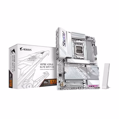 GIGABYTE X870E AORUS ELITE WIFI ICE ATX (Ice)