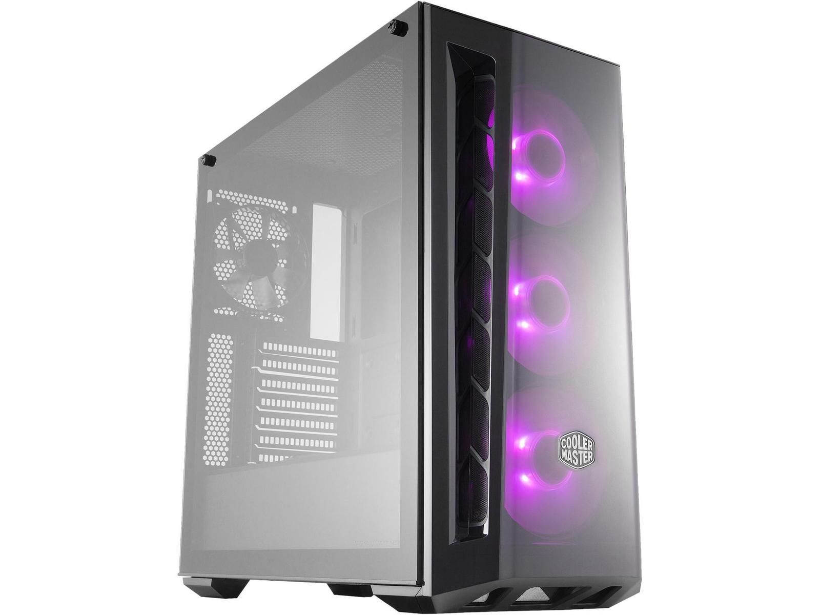 coolermaster MasterBox MB520 RGB ATX Mid Tower Tempered Glass Side Panel