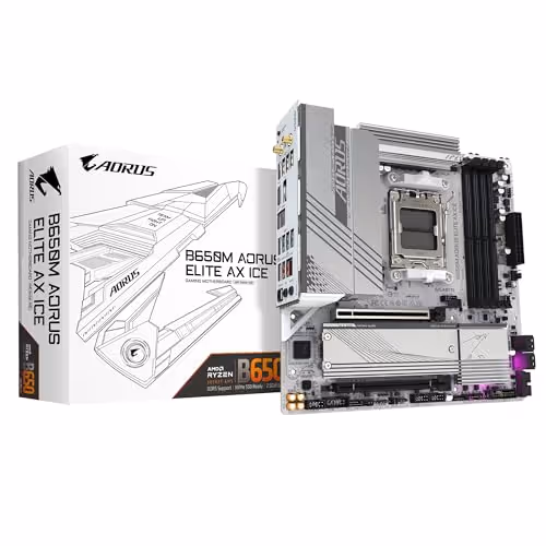 GIGABYTE B650M AORUS ELITE AX ICE Micro ATX