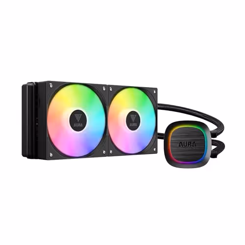 GAMDIAS Aura GL240 V2 ARGB Aio Liquid Cpu Cooler (Black)