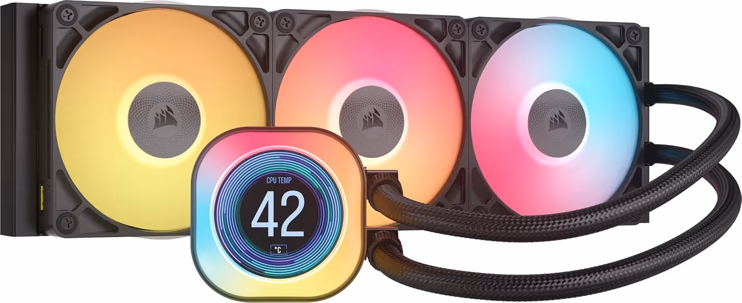 CORSAIR iCUE LINK TITAN 360 RX LCD Water (Black)