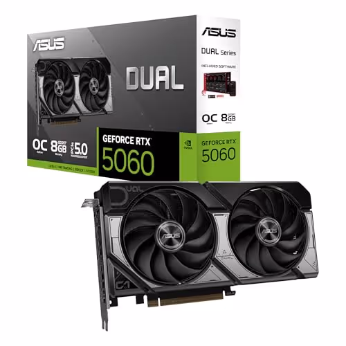 ASUS DUAL OC GeForce RTX 5060 GDDR7 (White)