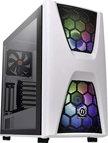THERMALTAKE Commander C34 TG Snow ARGB ATX Mid Tower Tempered Glass Side Panel