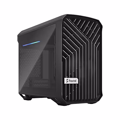 Fractal Design Torrent Nano Mini-ITX Tower Tinted Tempered Glass Side Panel (Black Dark)