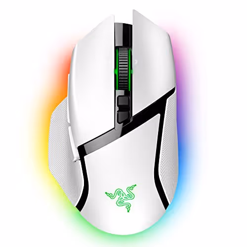 Razer Basilisk V3 Pro Bluetooth/Wireless/Wired Optical Mouse (White)