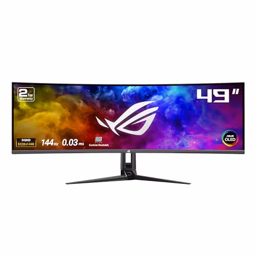 ASUS ROG Swift OLED PG49WCD 49 QD-OLED Curved Monitor