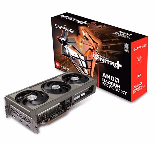 SAPPHIRE NITRO+ AMD Radeon RX 9060 XT GDDR6 Graphics Card
