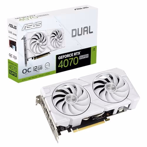 ASUS DUAL EVO OC GeForce RTX 4070 SUPER GDDR6X (White)