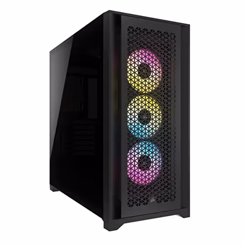 CORSAIR iCUE 5000D RGB AIRFLOW ATX Mid Tower Tempered Glass Side Panel (Black)