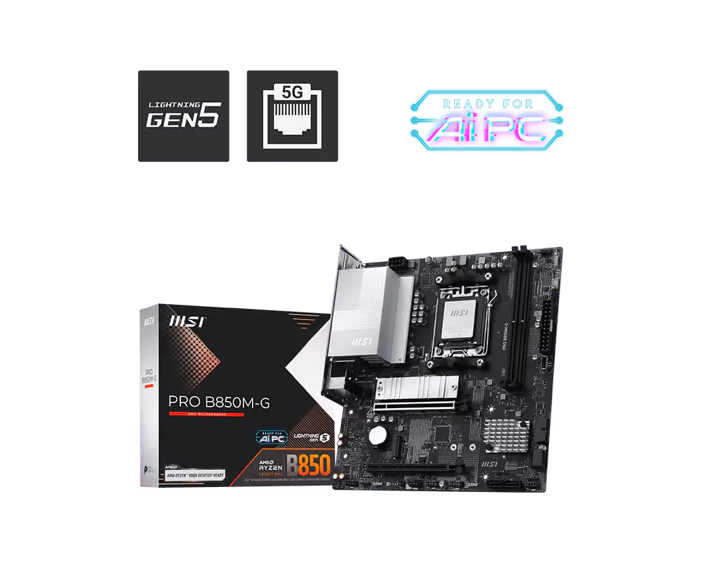 MSI PRO B850M-G Micro ATX (DDR5)