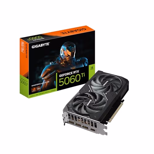 GIGABYTE GeForce RTX 5060 Ti WINDFORCE MAX OC GDDR7 (8GB VRAM)