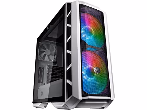 COOLER MASTER MasterCase H500P Mesh ARGB ATX Mid Tower Tempered Glass Side Panel (White)