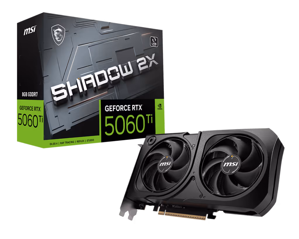 MSI GeForce RTX 5060 Ti SHADOW 2X PLUS