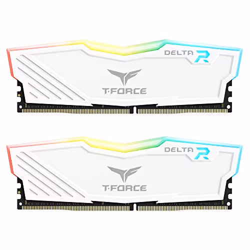 TEAM GROUP T-Force Delta RGB (32GB, 2X16GB, 3600 MHz, CL18, White, New)