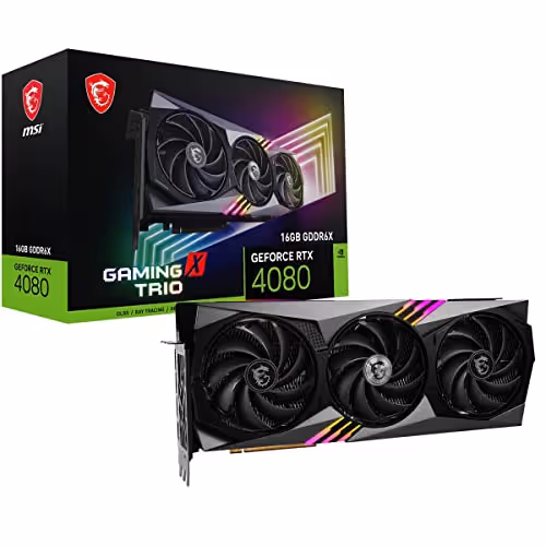 MSI RTX 4080 Gaming X Trio GDDR6X Graphic Card