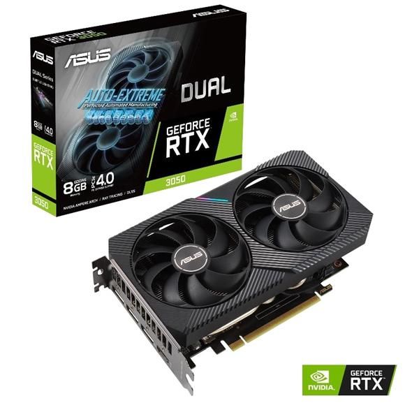 ASUS DUAL GeForce RTX 3050 GDDR6 (8GB VRAM)