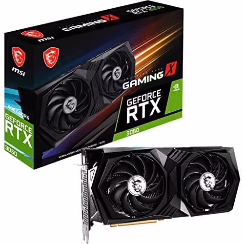 MSI GAMING X GeForce RTX 3050 GDDR6 (8GB VRAM)