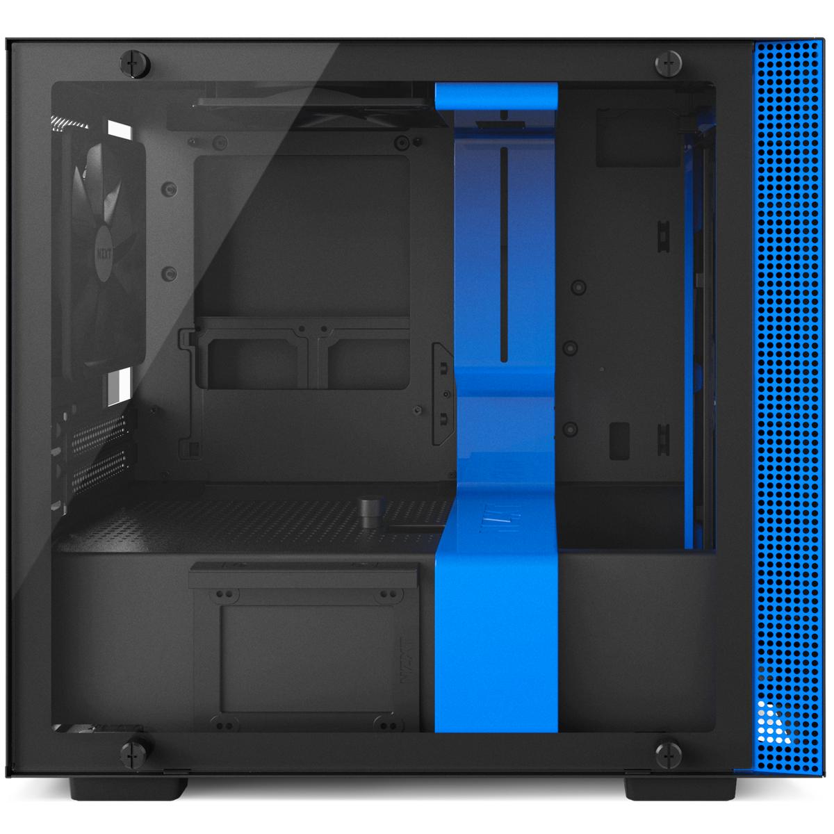 NZXT H200 Mini-ITX Tower Tempered Glass Side Panel (Black Blue)