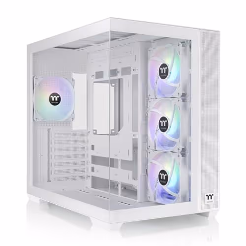 THERMALTAKE View 380 ARGB ATX Mid Tower Tinted Tempered Glass Side Panel (White)