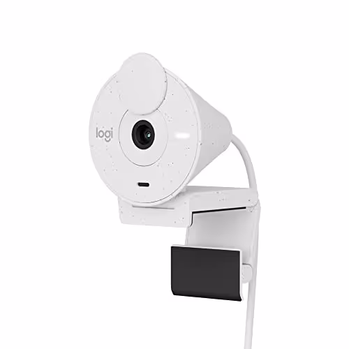 Logitech Brio 300 Full HD Webcam (White)