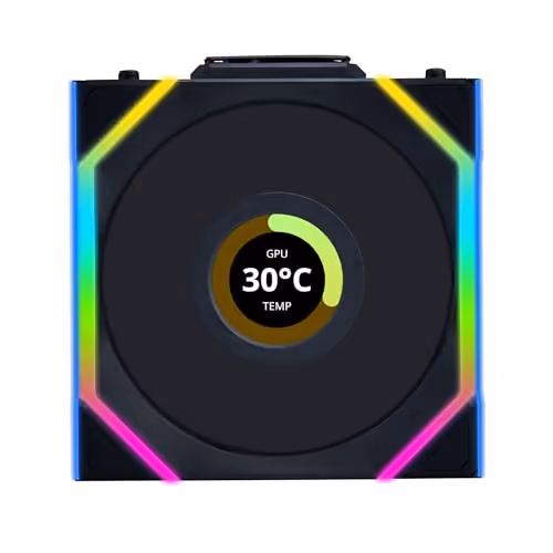 LIAN LI UNI Fan SL Wireless LCD 120 ARGB Fan (1-pack, Black)