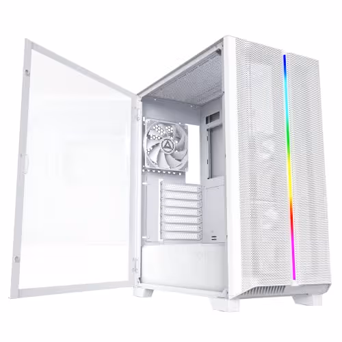 MONTECH SKY ONE LITE ATX Mid Tower Tempered Glass Side Panel (White)