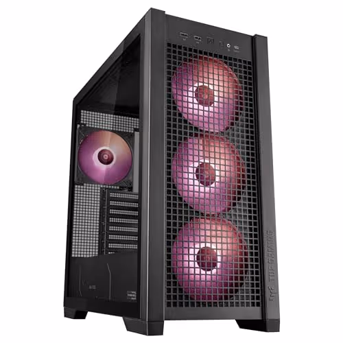 ASUS TUF Gaming GT302 ARGB ATX Mid Tower Tempered Glass Side Panel (Black)