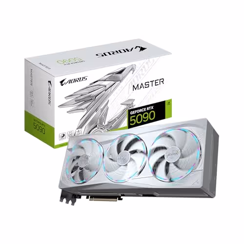 GIGABYTE Aorus GeForce RTX 5090 Master Ice GDDR7 Graphic Card