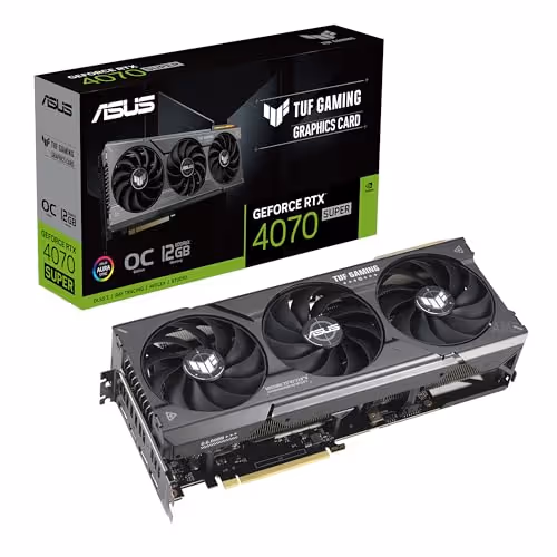ASUS TUF GAMING OC GeForce RTX 4070 SUPER GDDR6X (12GB VRAM, Black)