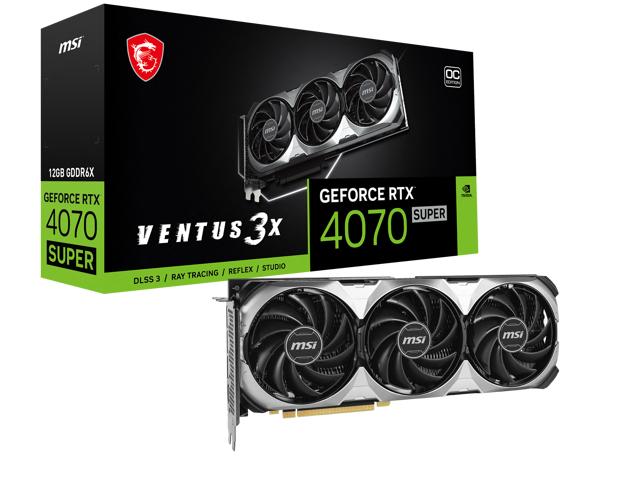 MSI VENTUS 3X OC GeForce RTX 4070 SUPER GDDR6X