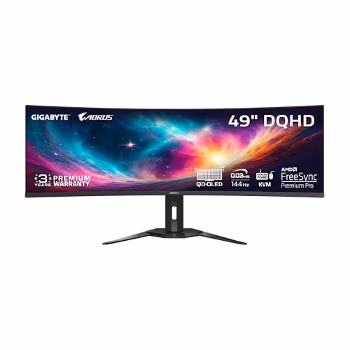 Gigabyte AORUS CO49DQ 49 OLED Curved Monitor