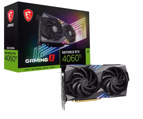 MSI GeForce RTX 4060 Ti GAMING X Graphics Card (8GB VRAM)