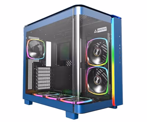 MONTECH KING 95 PRO ATX Mid Tower Tempered Glass Side Panel (Blue)