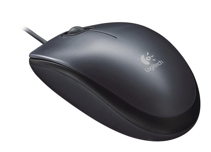 LOGITECH M90 Wired Optical Mouse (Black)
