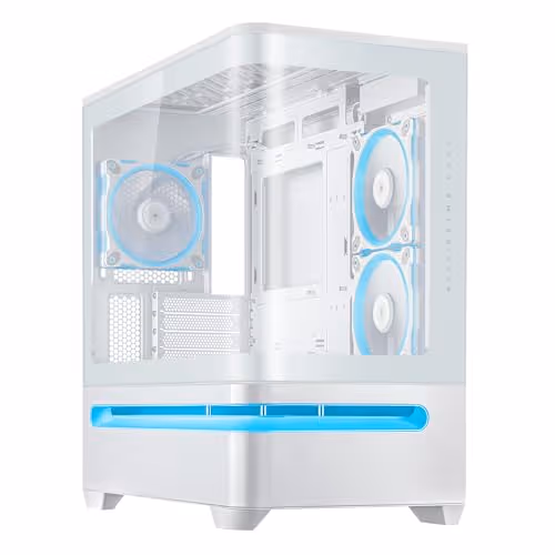 ASUS Prime AP202 Micro ATX Mid Tower Tempered Glass Side Panel (White)