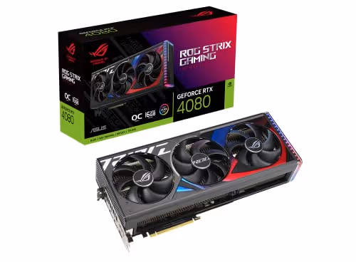 ASUS ROG Strix GeForce RTX 4080 OC Edition Gaming Graphics Card