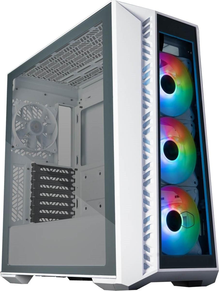 COOLER MASTER Masterbox 520 ATX Mid Tower Tempered Glass Side Panel (White)