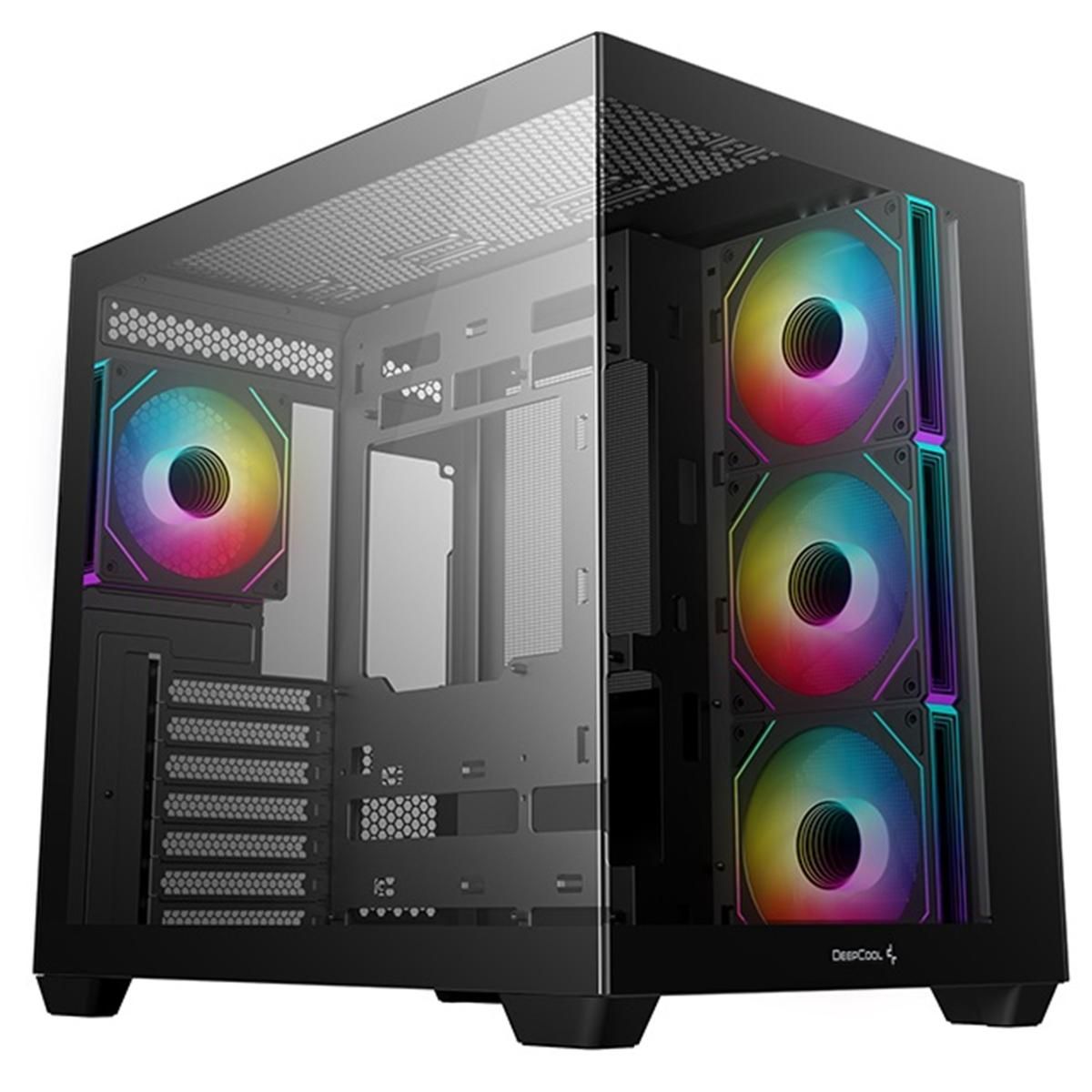 DEEPCOOL CG530 4F ATX Mid Tower Tinted Acrylic Side Panel (Black)