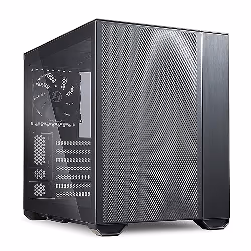 LIAN LI O11 Air Mini ATX Mid Tower Tempered Glass Side Panel (Black)